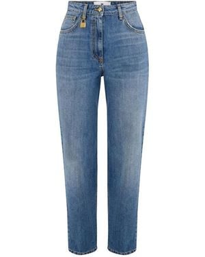 Elisabetta Franchi Loose-Fit Jeans - Blue