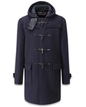 Gloverall Single-Breasted Coats - Blue