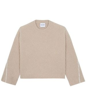 Kujten Truien & Vesten ,Wol Ilana Sweater - Naturel