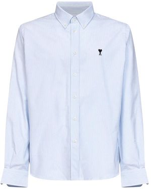 Ami Paris Formal Shirts - Azul