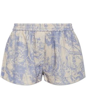 Off-White c/o Virgil Abloh Printed Shorts - Blauw