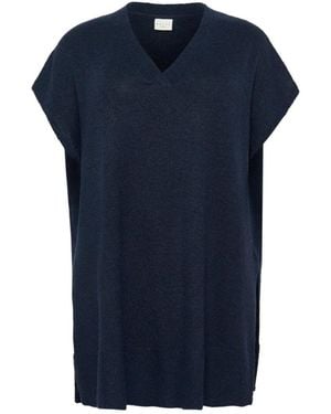Kaffe V-Neck Knitwear - Azul