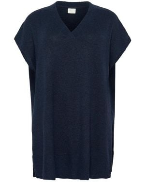 Kaffe V-Neck Knitwear - Azul