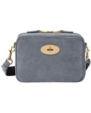 Mulberry Darley Camera Bag Suede - Blau