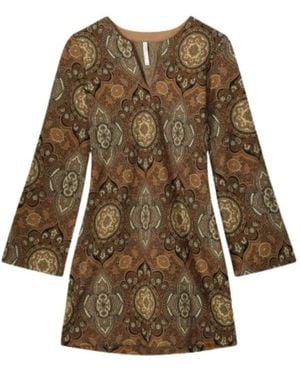 Summum Summer Dresses - Brown