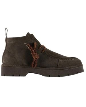 Pànchic Lace-Up Boots - Marrone