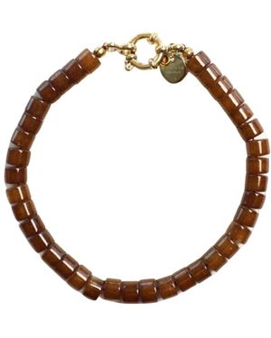 BONNIE STUDIOS Accessoires ,Bruin ,Moos Armband