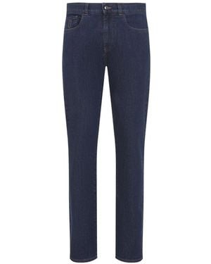 Canali Straight Jeans - Azul
