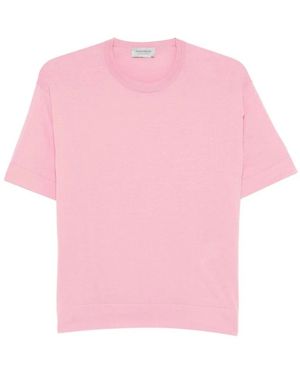 John Smedley Truien & Vesten ,Roze ,Round-Neck Truien