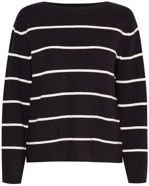 Ichi Round-Neck Knitwear - Negro