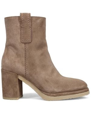 Alpe Heeled Boots - Marrone
