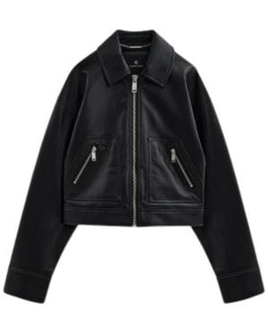 Anine Bing Leather Jassen - Zwart
