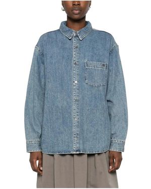 Low Classic Denim Shirts - Azul