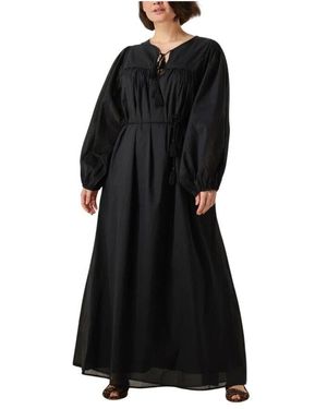 Ibana Elegantes Schwarzes Maxikleid