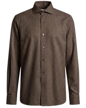Peserico Formal Shirts - Brown