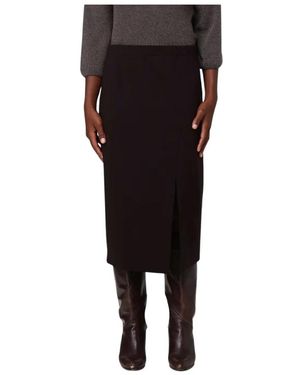 Liviana Conti Midi Skirts - Black
