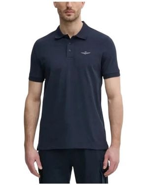 Aeronautica Militare Polo Shirts - Blue