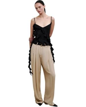 Erika Cavallini Semi Couture Sleeveless Tops - Negro