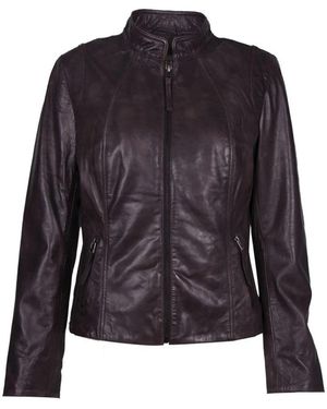 Btfcph Jassen ,Zwart ,Leer Leren Bikerjack Van Lam