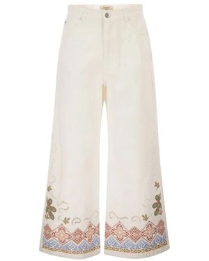 Weekend by Maxmara Wide Trousers - Blanco