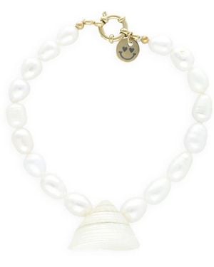 BONNIE STUDIOS Weißes Muschelarmband Für Frauen