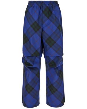 Burberry Straight Trousers - Blue