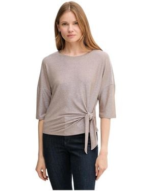 Ouí Truien & Vesten ,Bruin ,Blouse - Grijs