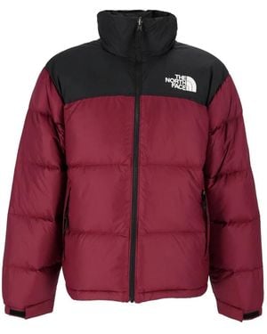 The North Face Fitness ,Rood ,Leer 1996 Retro Nuptse Jacket