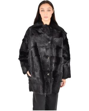 Alberta Ferretti Faux Fur & Shearling Jackets - Noir