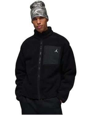 Nike Flight High-Pile Shearling Jacket - Zwart