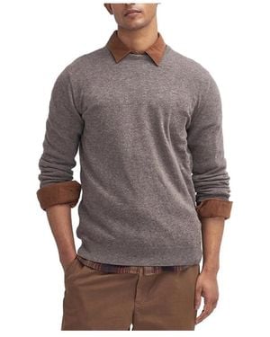 Barbour Round-Neck Knitwear - Brown