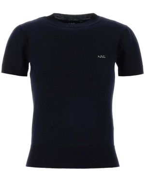 A.P.C. Truien & Vesten ,Blauw ,Wol Gia Sweater - Zwart