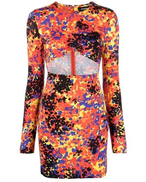 DSquared² Jurk Met Abstracte Print - Rood