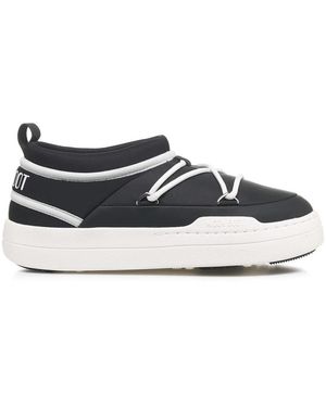 Moon Boot Schoenen ,Zwart ,Zwarte Enkellaarsjes Park Icon Stijl - Blauw