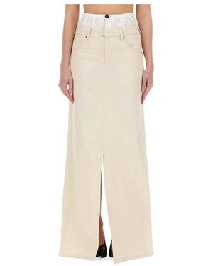 Maison Margiela Anonymity Of The Lining Lange Rok - Naturel