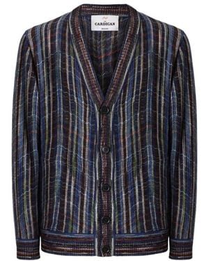 Missoni Woll- Und Viskose-Strickjacke Mit Seitentaschen - Blau
