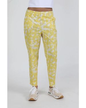 Via Masini 80 Slim-Fit Trousers - Geel