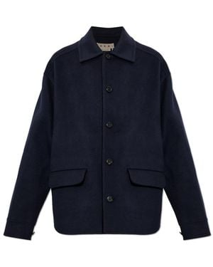 Marni Single-Breasted Coats - Azul