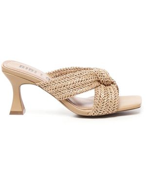 Bibi Lou Heeled Mules - Blanco
