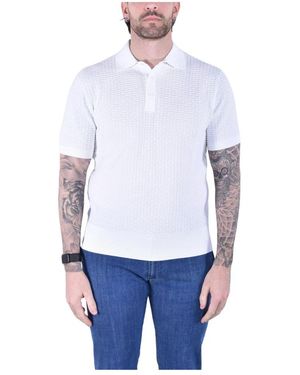 Kangra Tops ,Wit ,Katoen Polo Met Knopen En Korte Mouwen