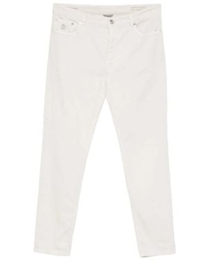 Brunello Cucinelli Straight Jeans - Blanco