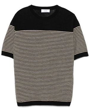 Lardini Zwarte T-Shirt Voor Mannen