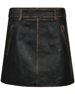 Haute L'Amitié Leather Skirts - Negro