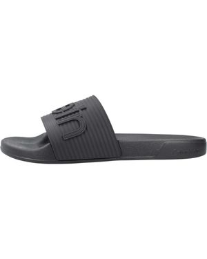 Calvin Klein Nemo Contoured Emblem Logo Sliders - Blauw