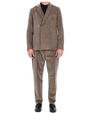 Officine Generale Double Breasted Suits - Grey