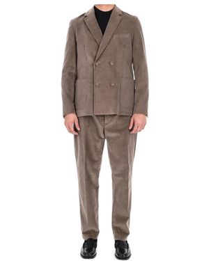 Officine Generale Double Breasted Suits - Grey