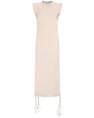 The Attico Midi Dresses - Natural