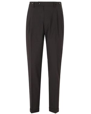 BERWICK 1707 Slim-Fit Trousers - Black