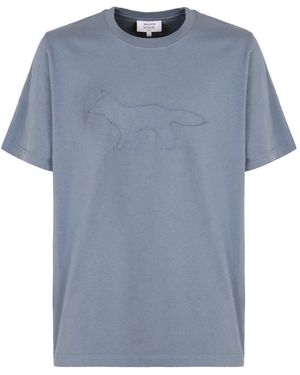 Maison Kitsuné T-Shirts - Blue