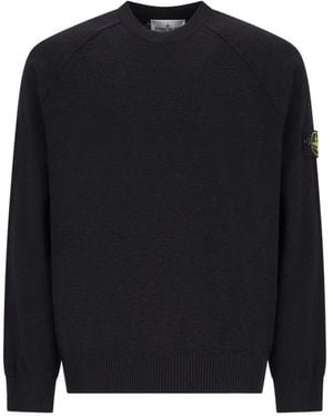 Stone Island Round-Neck Knitwear - Blue